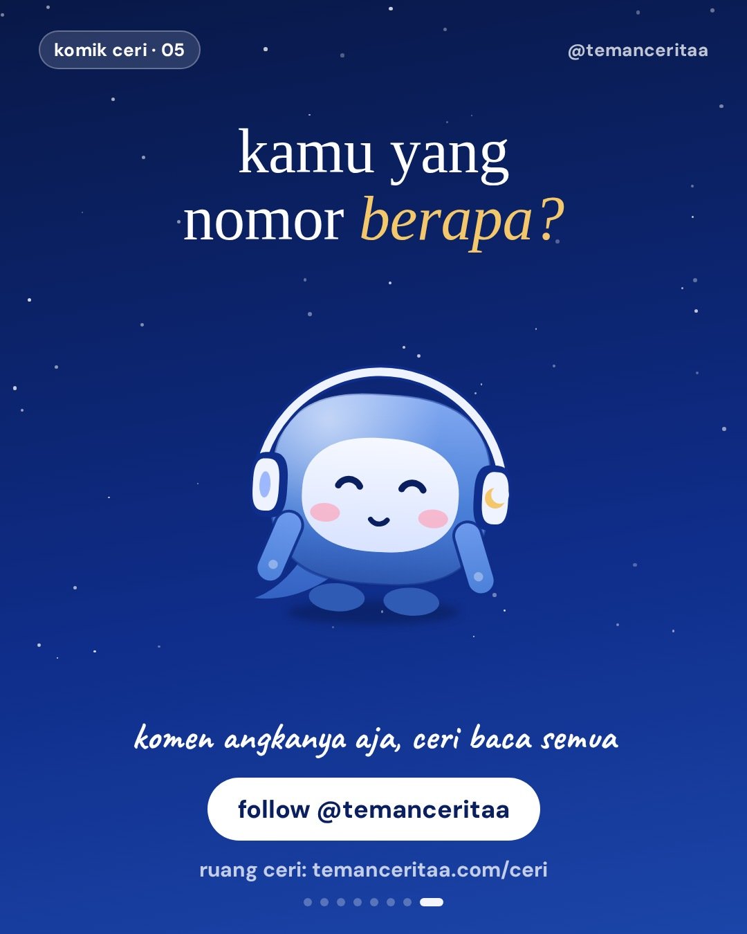 5 hal kecil yang diem-diem bikin hari berat, panel 8: kamu yang nomor berapa? / komen angkanya aja, ceri baca semua