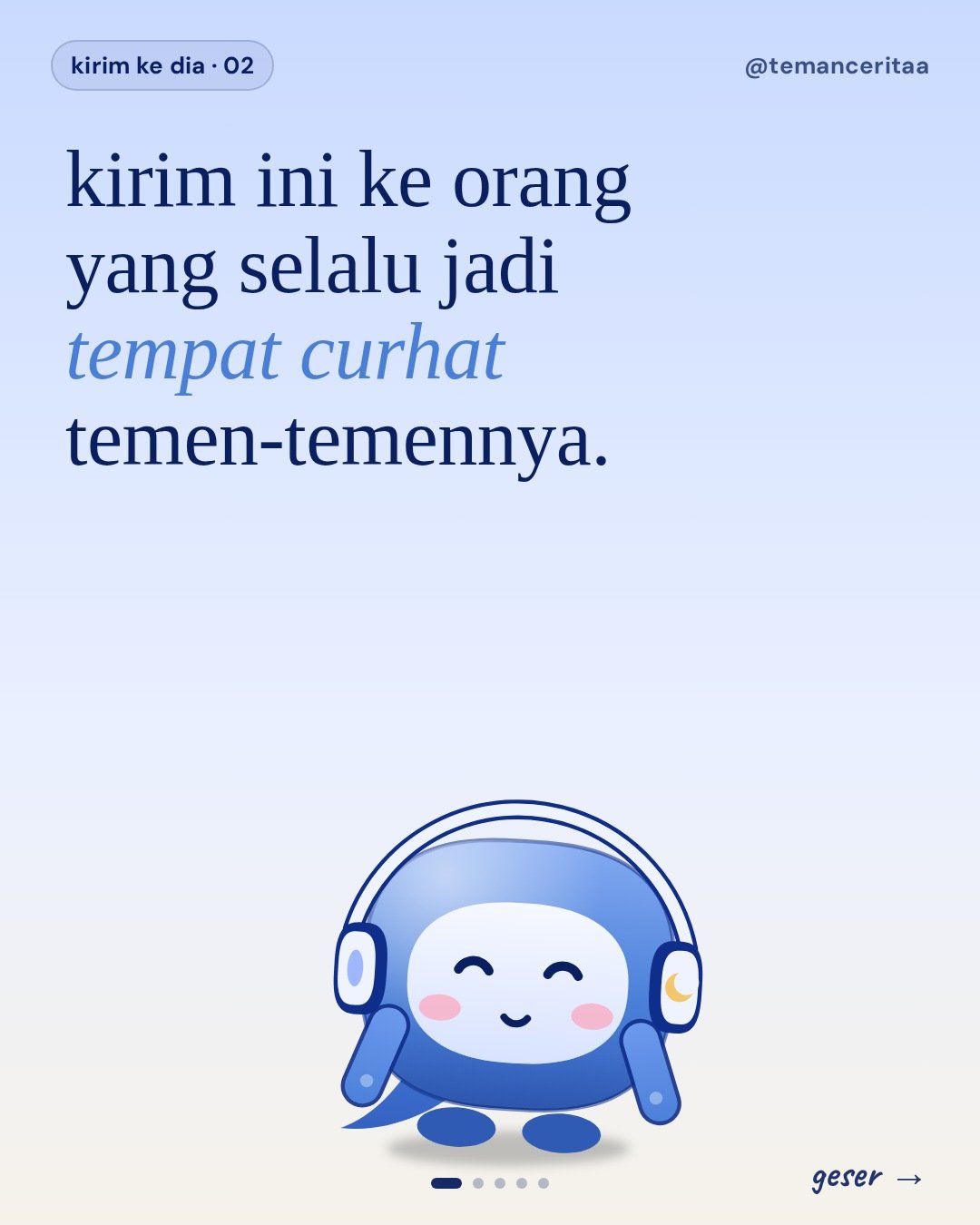 Buat si pendengar di circle kamu