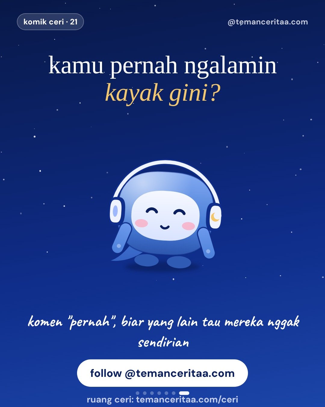 Panic attack: alarm tubuh yang bunyi tanpa bahaya, panel 7: kamu pernah ngalamin kayak gini? komen "pernah", biar yang lain tau mereka nggak sendirian